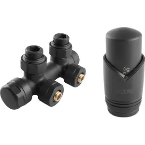 Thermostatic radiator valve set No name ZTD30AT, integrated thermostatic head and angled valve, MPN ZTD30AT
