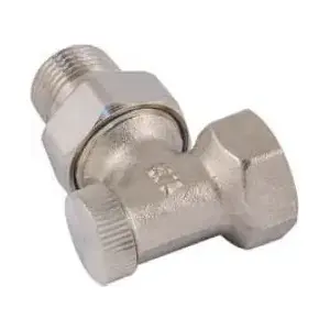 Angled radiator check valve SCHLOSSER 1/2" x 15 mm for soldering (601300012)