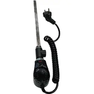 Нагревательный элемент для полотенцесушителей Eliko GRBT 0,3 300W 230V с термостатом, черный