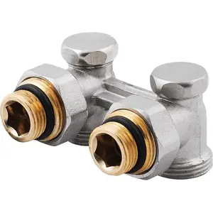 Radiator shut-off angle valve Perfexim double mushroom 1/2" female thread
