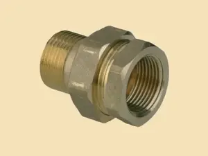 Медный/латунный разъем Hydroland 1/2" - сантехническое соединение Hydroland