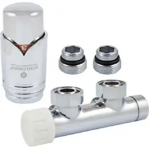 Angle Adapter Set SCHLOSSER duo-plex 3/4" x M22 x 1.5mm left 2 pcs chrome