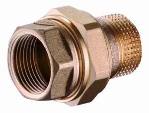 Прямой латунный фитинг 3/8" для сантехники kfa² 814-010-10