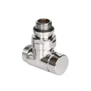 Угловой запорный вентиль TERMA TGZOBI006 1/2" наружная резьба, белый