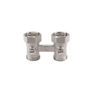 Honeywell double shut-off valve for compact radiators cone seal 3/4" V2495DX020