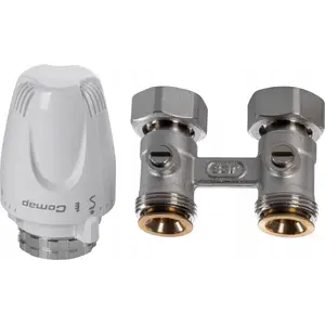 Connection set Comap 960W5-34 — straight VKO connection module with cones and thermostatic head