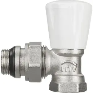 Radiator Supply Valve INVENA CZ-60-K15 1/2" for Steel Pipes — Straight
