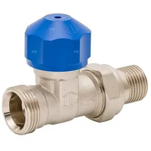 Thermostatic valve DN15 straight SCHLOSSER — Euroconus 3/4G male x 1/2G male