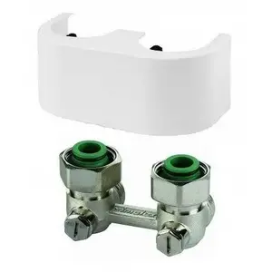 Kermi connection module angle cover, white (for angled connection module)