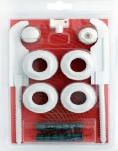 Hydroland radiator bleed valve kit KOMPLET KORKÓW GRZEJ. RED 1x1/2" with mounting bracket