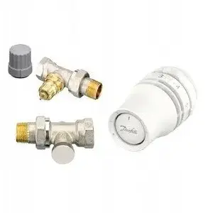 DANFOSS 3-piece radiator valve set Box 1/2 straight RA-FN 15 S + RLV-S + REDIAclick (S)