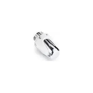 Thermostatic control knob NAGA THERMRAD, chrome/white, M30x1.5, compatible with Csslr Design connection set 9200131