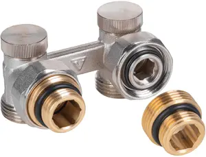 Radiatora savienojums Varioterm Vario Term Premium 000M855A001(NY) 3/4" leņķveida ar nipļiem