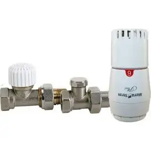 Radiator valve set Varioterm Econ* simple with Trendy thermostat head EGS05106C/FP
