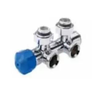 Thermostatic double angled valve DN15 chromed RED R093101002
