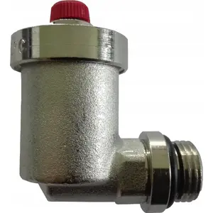 Angle Automatic Air Vent PINTOSSI ART.519-12 chrome 1/2" for heating and plumbing