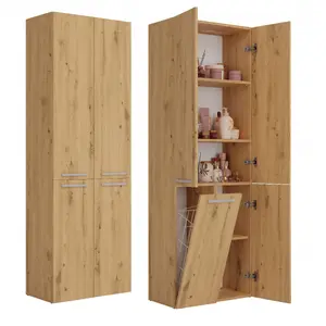 Topeshop NEL 1K DD ART KPL шкафчик для ванной комнаты Дуб