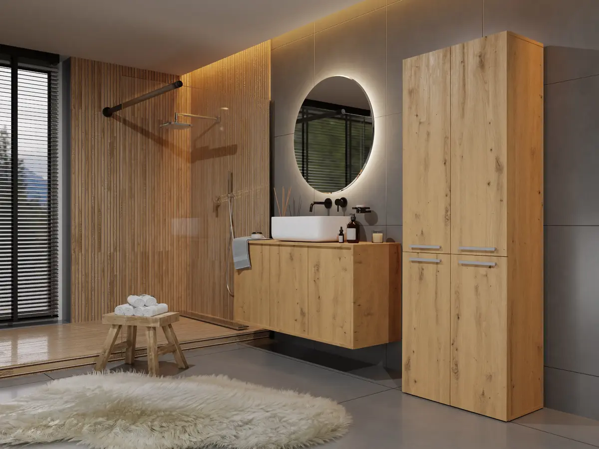 Topeshop NEL 1K DD ART KPL bathroom storage cabinet NEL 1K DD ART KPL Photo 2