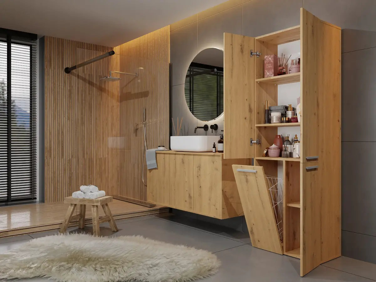 Topeshop NEL 1K DD ART KPL bathroom storage cabinet NEL 1K DD ART KPL Photo 5