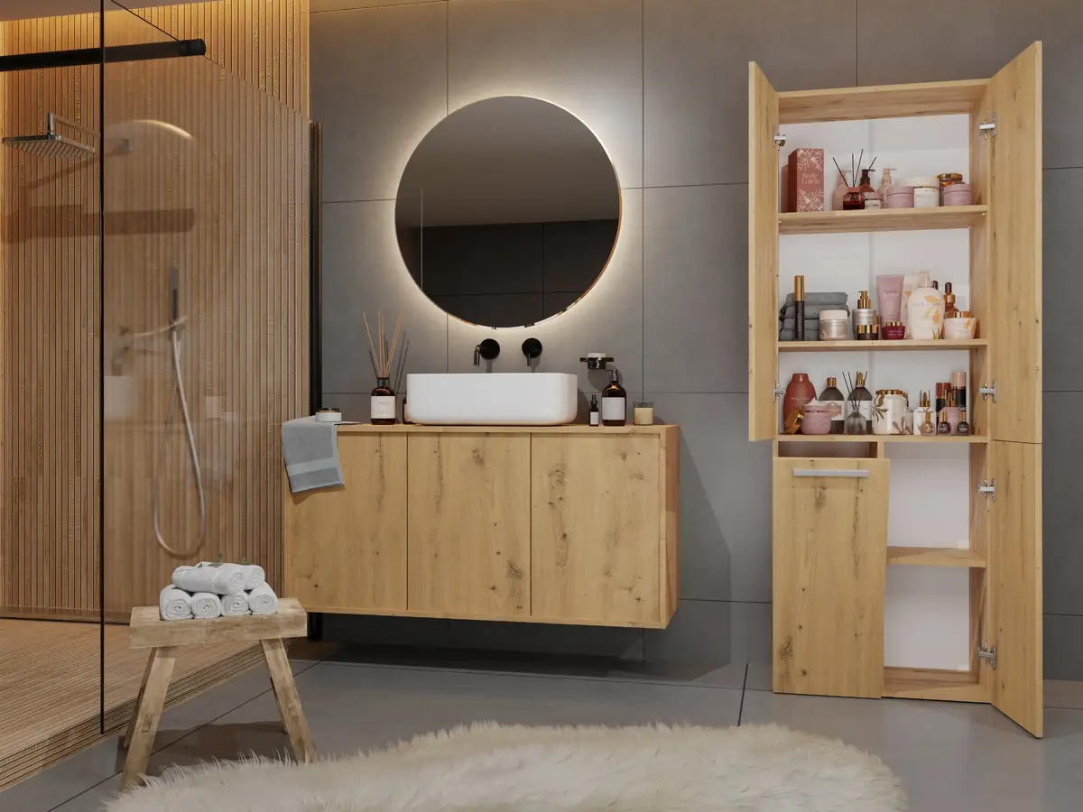 Topeshop NEL 1K DD ART KPL bathroom storage cabinet NEL 1K DD ART KPL Photo 6