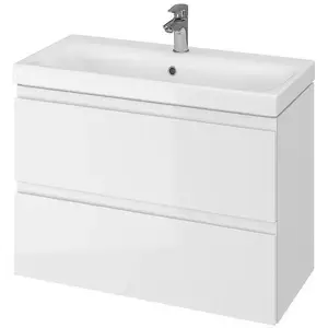 Нижняя тумба для ванной CERSANIT Moduo Slim 80, белая