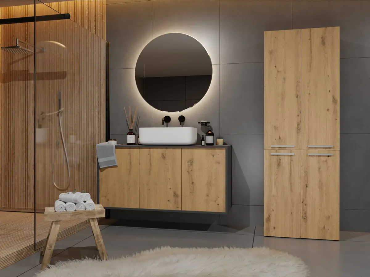 Topeshop NEL 2K DD ANT/ART KP bathroom storage cabinet NEL 2K DD ANT/ART KP Photo 6