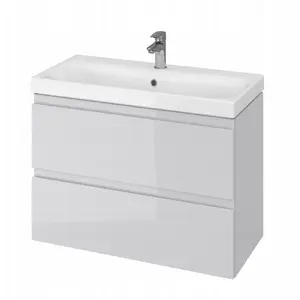 Bathroom floor cabinet CERSANIT Moduo Slim 80, grey, model FZZW1009970197
