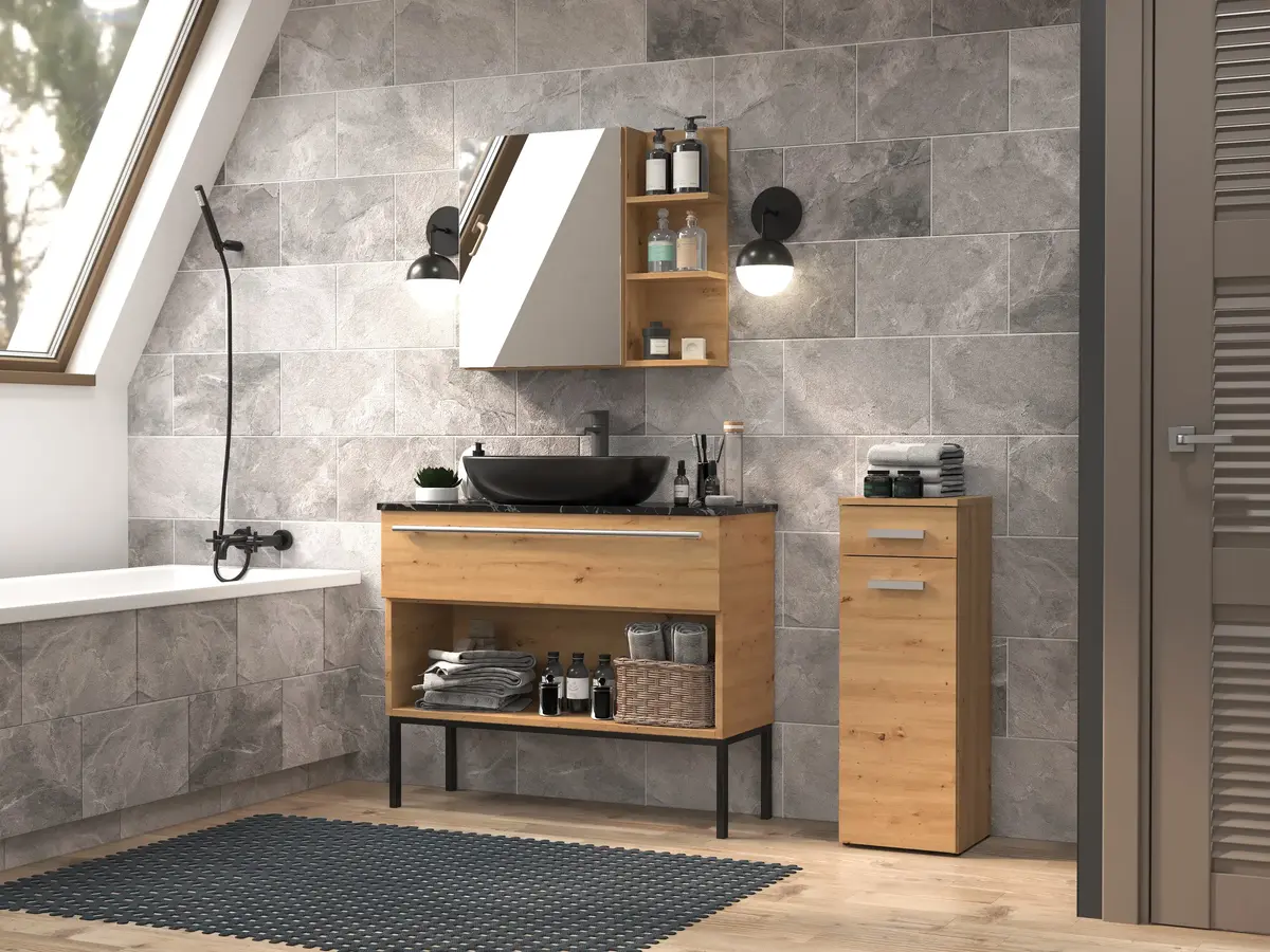 Topeshop NEL V DS ARTISAN bathroom storage cabinet NEL V DS ARTISAN Photo 2