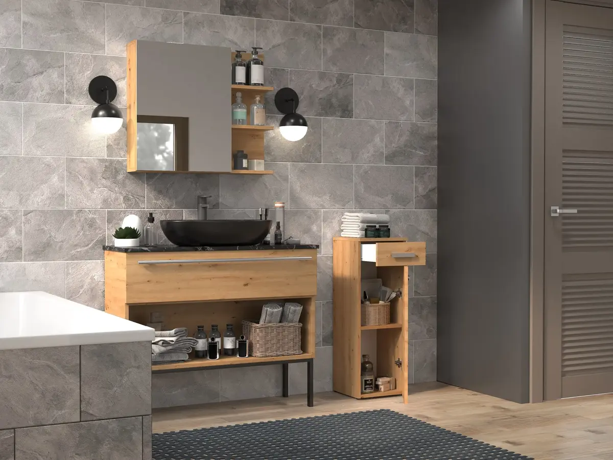 Topeshop NEL V DS ARTISAN bathroom storage cabinet NEL V DS ARTISAN Photo 4