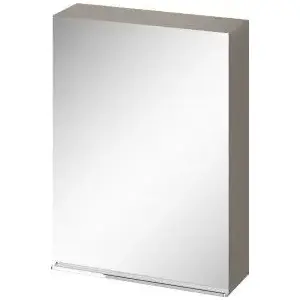 Mirror cabinet CERSANIT Virgo 60 S522-015 — 60 cm, gray, chrome handle, assembled