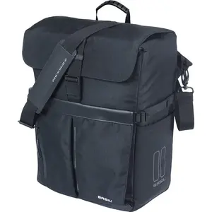 Basil commuter bicycle bag Move Commuter with MIK hooks, 15 L, waterproof, black