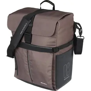 Commuter Bicycle Bag Basil Move Commuter, 15L, Brown, MIK hooks
