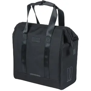 City pannier Basil Grand Bicycle Shopper 23L with MIK Hooks System, waterproof, black