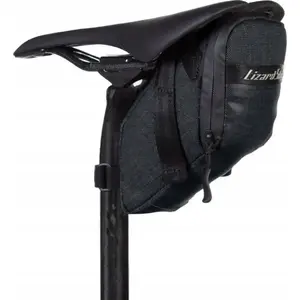 Saddle Bag Lizard Skins Mega Cache XL — under-saddle storage, jet black