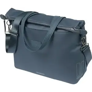 Basil commuter bicycle laptop bag MANHATTAN Hook-On 12L waterproof Navy