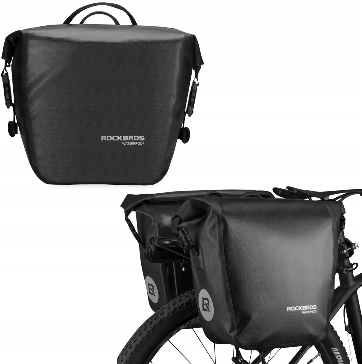 Velosoma Rockbros AS-003-1BK ūdensizturīga ar pleca