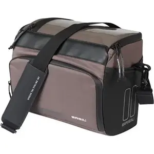Сумка на руль Basil MOVE HANDLEBAR BAG с адаптером KF, 7–8 л, водонепроницаемая, коричневая
