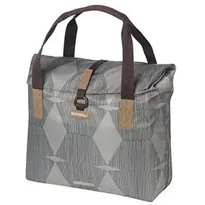 Basil rear rack bag Elegance Bicycle Shopper 20–26 L Hook On System waterproof chateau taupe