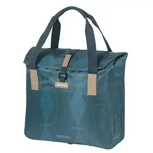 Сумка на багажник Basil Elegance Bicycle Shopper 20–26 л с креплением Hook-On водонепроницаемая estate blue