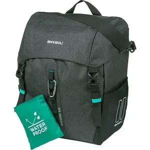 Single pannier bag Basil Discovery 365D L 20L Hook On System waterproof black melee