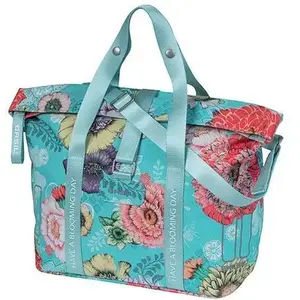 Basil trunk bag BLOOM FIELD HANDBAG KF-HOOK System, 8–11 L, sky blue