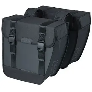 Double Pannier Bag Basil Tour Waterproof 28L with Universal Bridge System, black