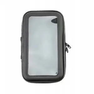 Handlebar Waterproof Bike/Motorcycle Phone Bag XL by Hurtel — fits phones up to 165×80 mm, black (no handlebar mount)