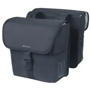 Двойная городская сумка Basil GO DOUBLE BAG 32L с Universal Bridge System, черная