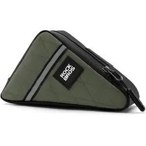 Bicycle frame triangle bag Rockbros 0.3L green