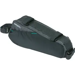 Saddle Bag Basil Discovery 365D Frame Bag M 1.8 L, strap mounting, waterproof, black melee