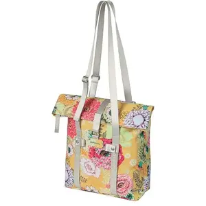Basil rear rack bag Bloom Field Shopper 15–20 L, honey yellow