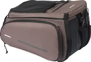 Сумка на багажник Basil MOV TRUNK BAG для MIK-рейки, 10–26 л, водонепроницаемая, коричневая
