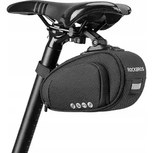 Saddle Bag RockBros 1024469 — under-seat bicycle bag, waterproof, quick-release, black