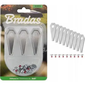 Replacement blades for Bosch robotic lawn mowers, set of 9, neutral fit (LM-RB09NB)